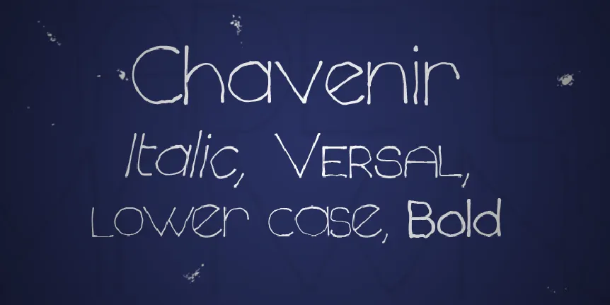 Chavenir font