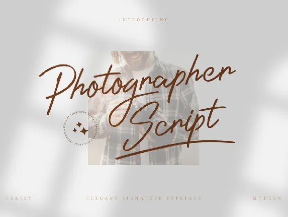 Photographer_Script font