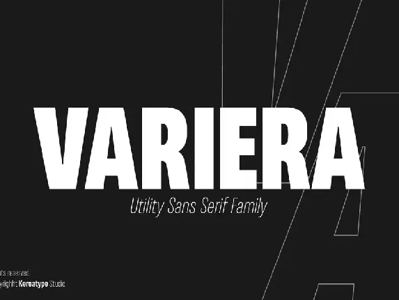 Variera Demo font