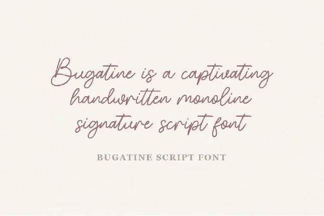 Bugatine font