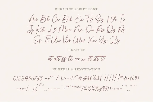 Bugatine font