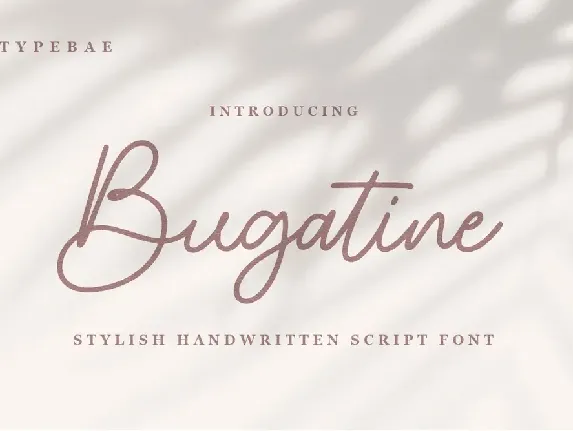 Bugatine font