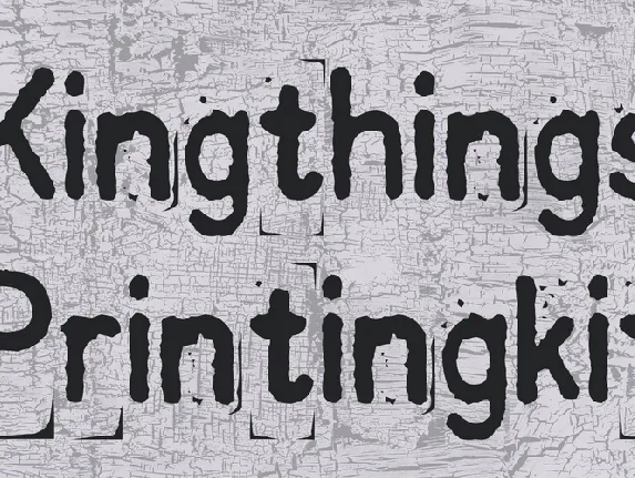 Kingthings Printingkit font