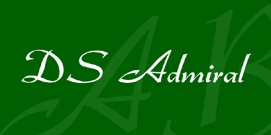 DS Admiral font