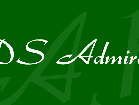 DS Admiral font