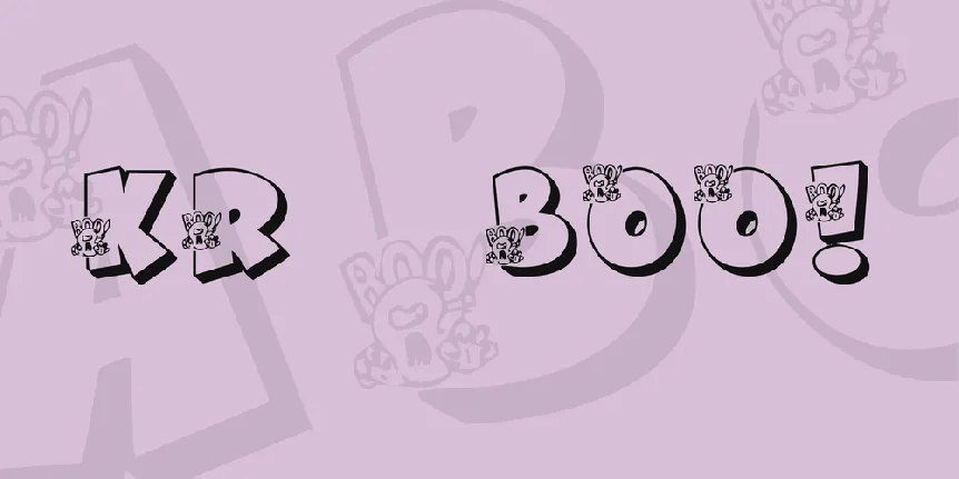 KR Boo! font