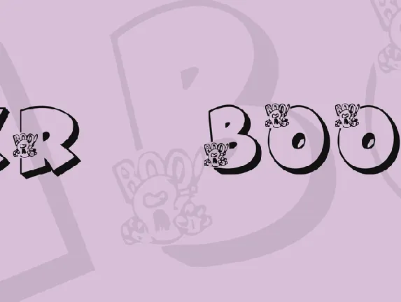 KR Boo! font