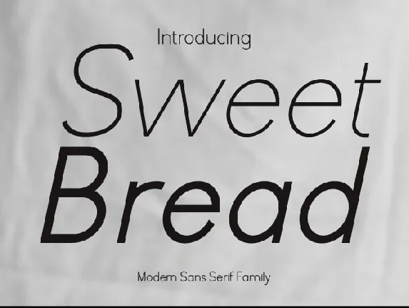 Sweet Bread font