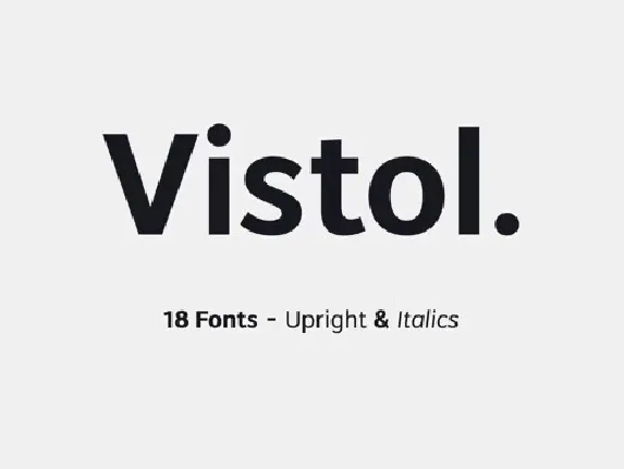 Vistol Black font