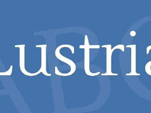 Lustria font