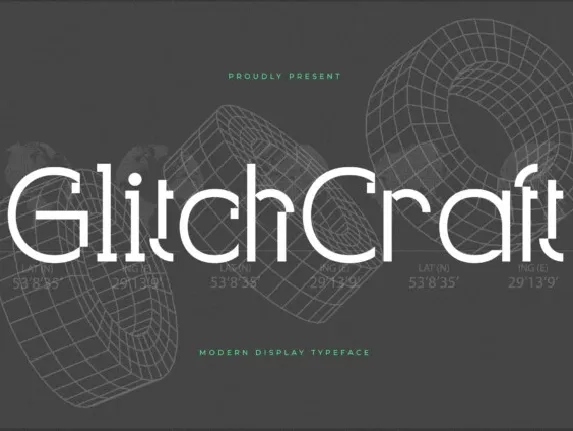 Glitchcraft font