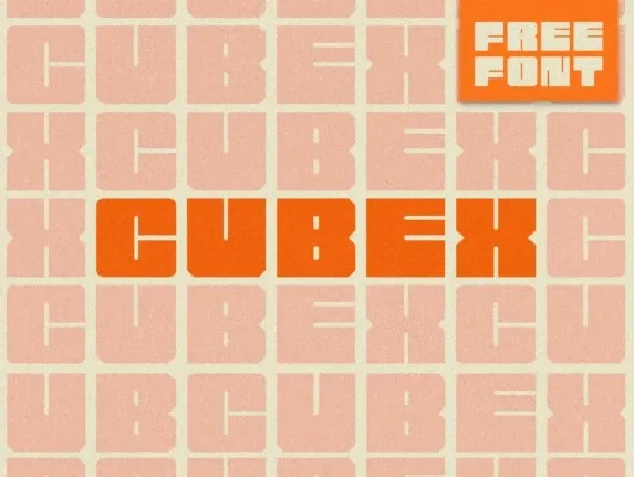 Cubex font