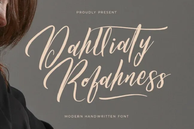 Dahlliaty Rofahness font