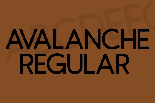 Avalanche font