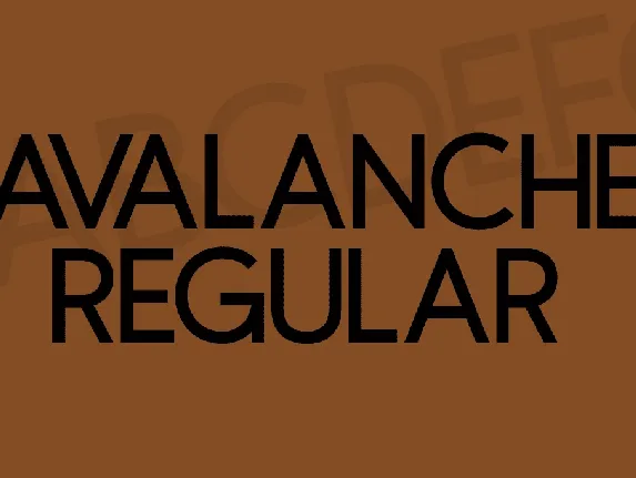 Avalanche font