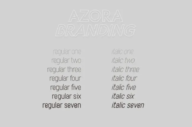 Azora font