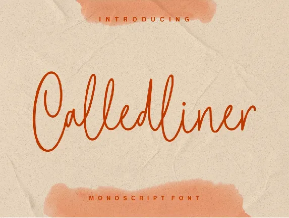 Calledliner font