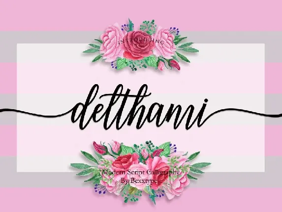 Delthami font