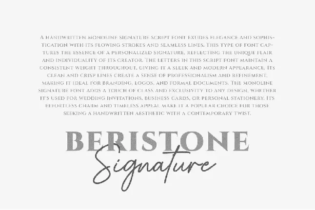 Beristone font