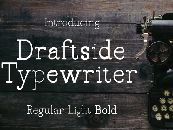 Draftside Typewritter font