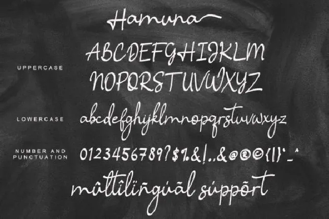 Hamuna Handwritten font