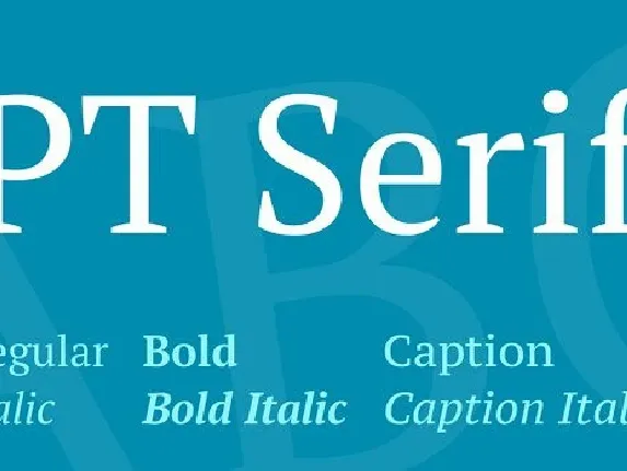 PT Serif Caption font