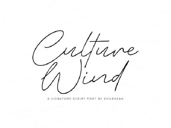 Culture Wind font