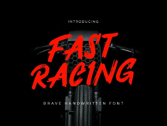 Fast Racing font