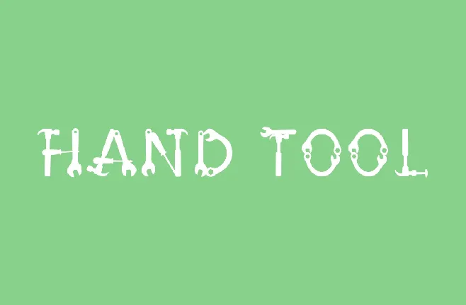 Hand Tool font