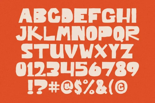 Groovy Jerky Display font