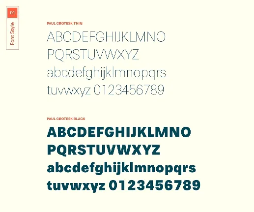 Paul Grotesk font