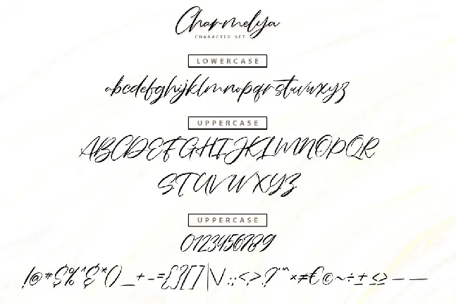 Charmelya Script font