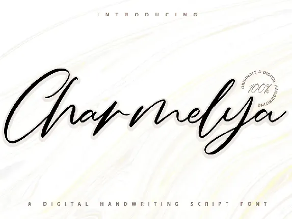 Charmelya Script font