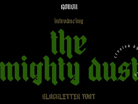 mighty dust DEMO font