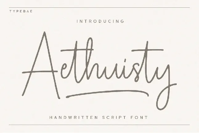 Aethuisty font