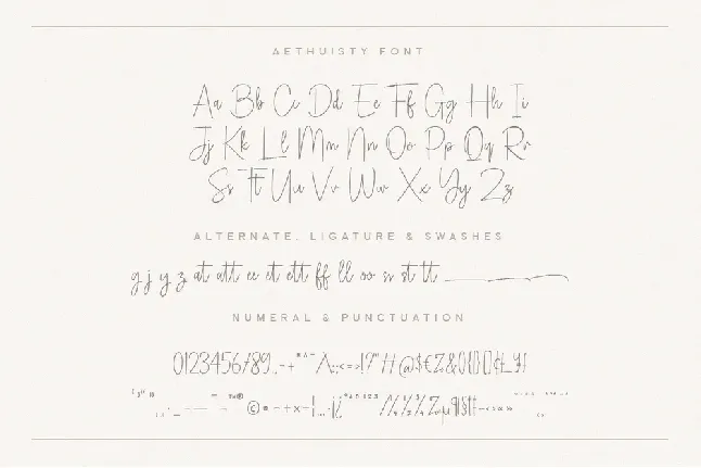 Aethuisty font