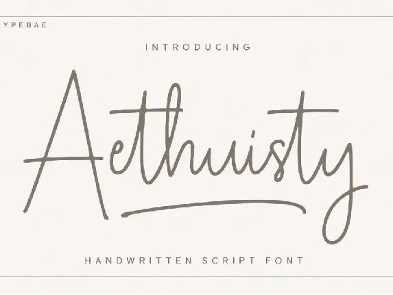 Aethuisty font