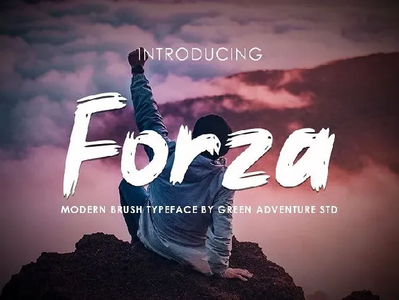 Forza Brush font