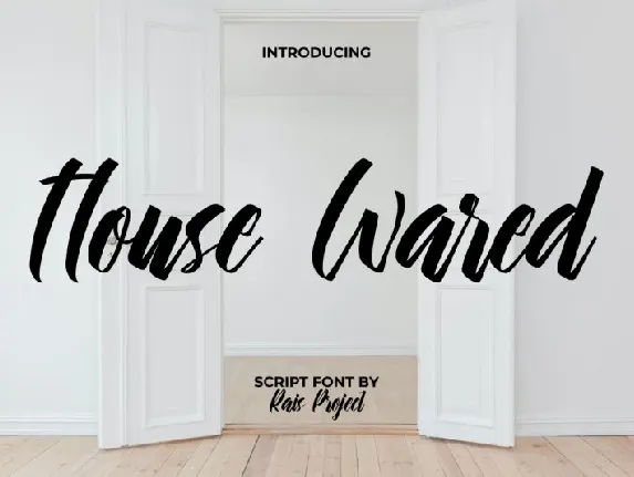 House Wared font