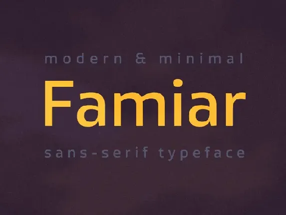 Famiar Family font