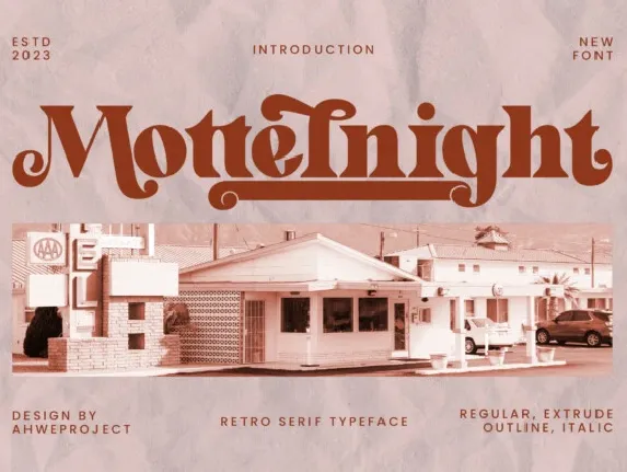 Mottelnight font