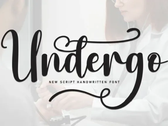 Undergo font