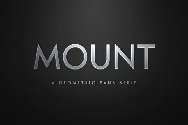 Mount font