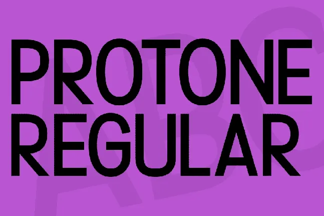 Protone font