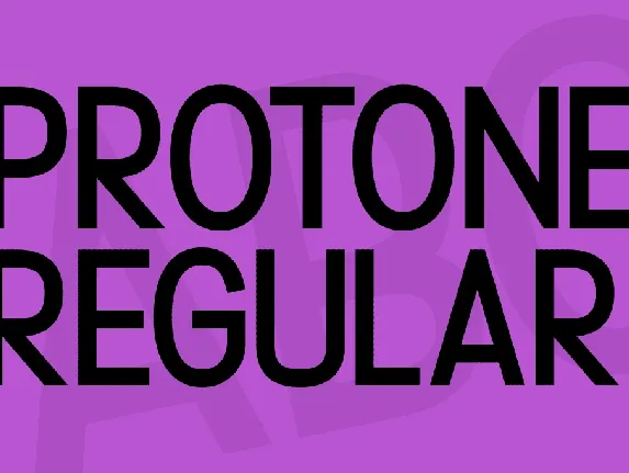 Protone font