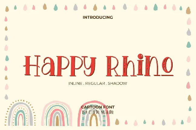 Happy Rhino Demo font