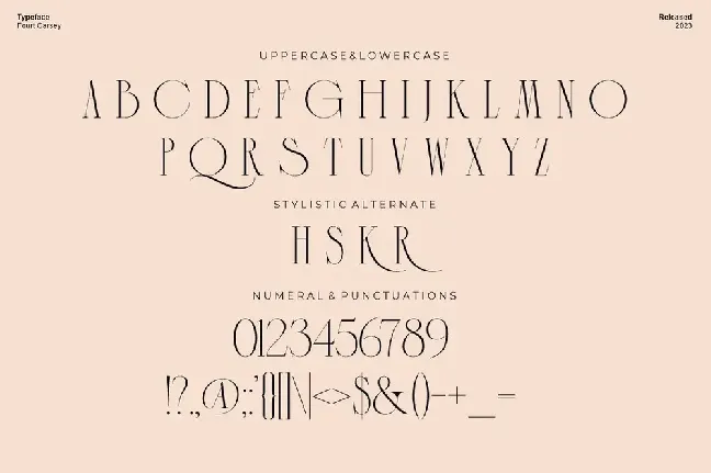 Fourt Carsey font