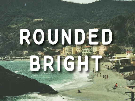 Rounded Bright font