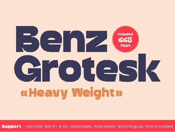 Benz Grotesk font