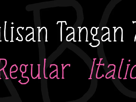 Tulisan Tangan 74 font